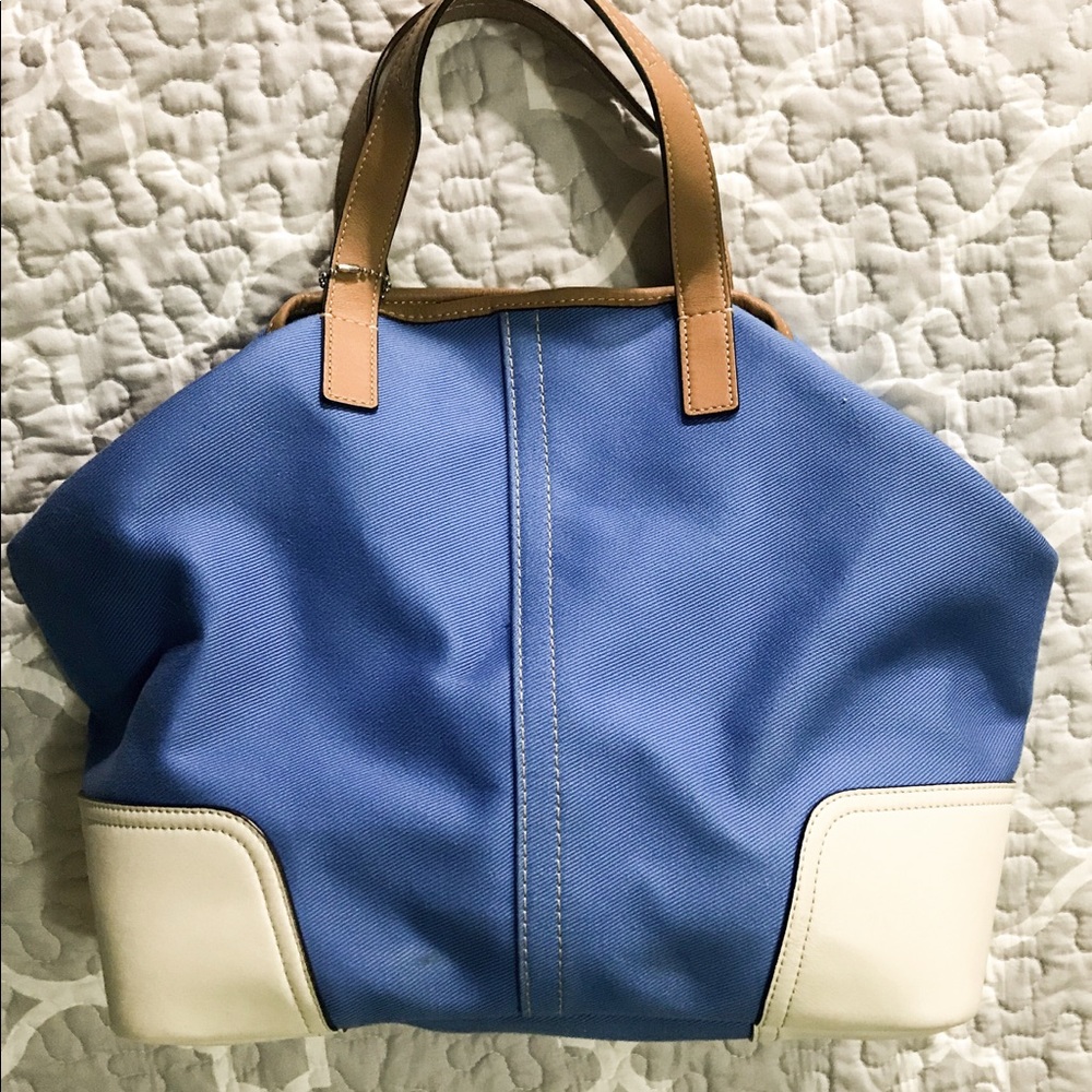 Coach Canvas & Leather Shoulder & Top Handle Bag
